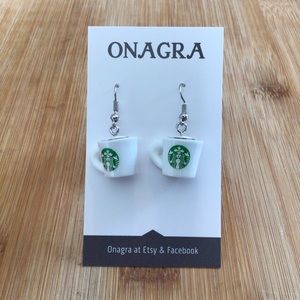 ☀️3/$25☀️ STARBUCKS mug resin earrings